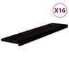 vidaXL Gazi&scaron;ta stepenice 16 kom smeđe-crni 110x25x2 cm masivna hrast