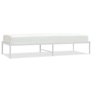 vidaXL Metalni okvir za krevet bijeli 75x190 cm