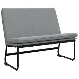 vidaXL Klupa svjetlosiva 100 x 75 x 76 cm od tkanine
