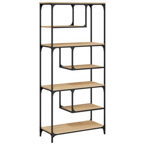 vidaXL Regal za knjige boja hrasta 81 x 36 x 176 cm konstruirano drvo
