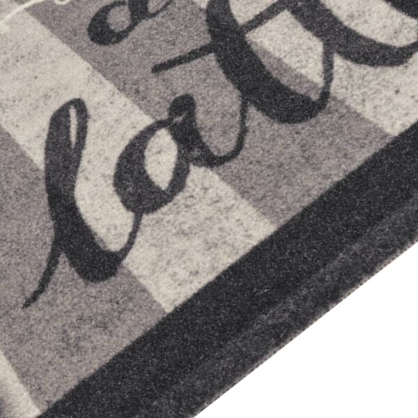 vidaXL Kuhinjski tepih perivi s natpisom Coffee 60 x 300 cm baršunasti