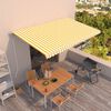 vidaXL Tenda na automatsko uvlačenje 500x300 cm žuto-bijela