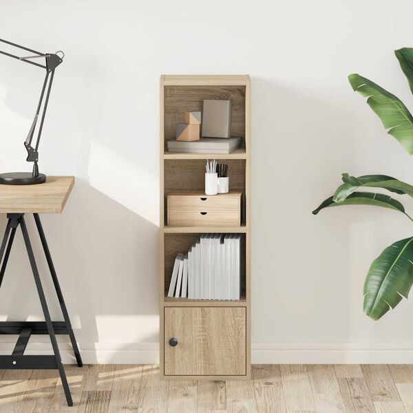 vidaXL Regal za knjige boja hrasta 31x24x102 cm od konstruiranog drva