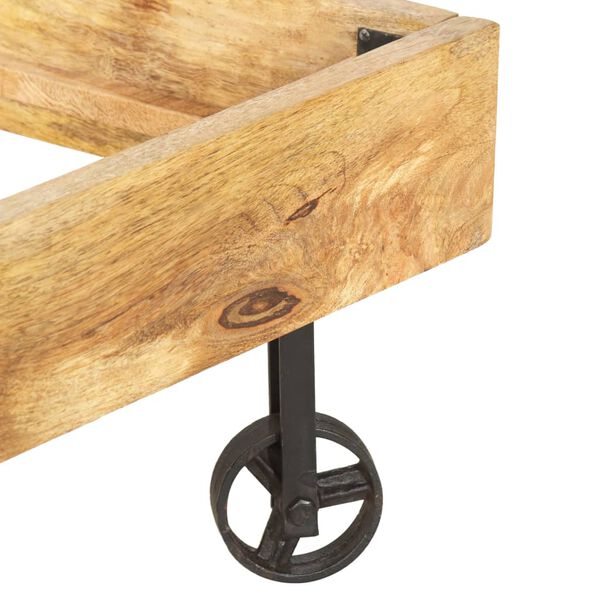 vidaXL Okvir za krevet od masivnog drva manga 180 x 200 cm