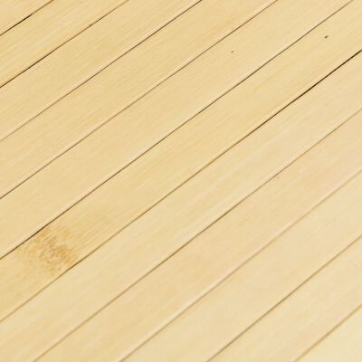 vidaXL Okrugli tepih svijetli prirodni 100 cm od bambusa