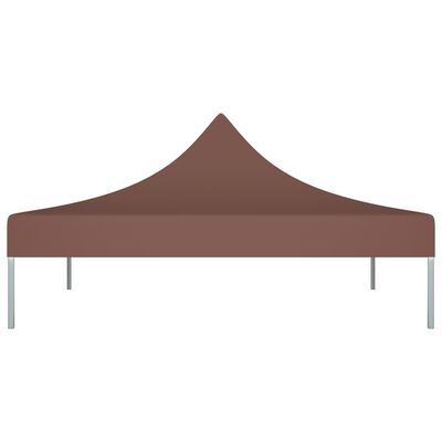 vidaXL Krov za šator za zabave 2 x 2 m smeđi 270 g/m²