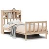 vidaXL Krevet s regalom za knjige bez madraca 90x190 cm od borovine