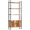 vidaXL Police za knjige s 4 razine 80 x 30 x 180 cm grubo drvo manga