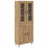 vidaXL Highboard 2 kom. Umjetnički hrast 69,5 x 34 x 180 cm