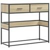 vidaXL Konzolni stol boja hrasta sonome 90x35x80 cm konstruirano drvo