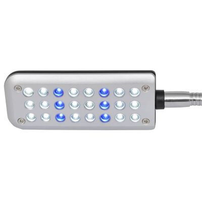 LED bijela i plava svjetiljka za akvarij 24 žaruljica