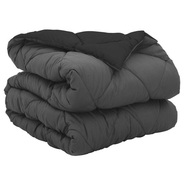 vidaXL Puni pokrivač za cijelu godinu Crna i antracit 200 x 155 cm