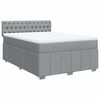 vidaXL Krevet box spring s madracem svjetlosiva 160x200 cm tkanina