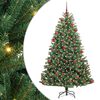 vidaXL Umjetno božićno drvce s nogom Zelena 180 cm PVC i metal