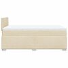 vidaXL Krevet box spring s madracem krem 120 x 190 cm od tkanine