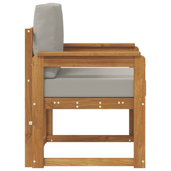 vidaXL Vanjski kauč Čvrsto drvo akacije i poliester