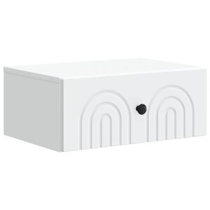 vidaXL Noćni ormarić za montažu na zid Zidne Bijela 49 x 34,5 x 20 cm