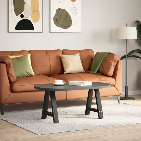 vidaXL Noge za klub stolić A-oblika 2 kom Crne 50 x (42-43) cm Čelik