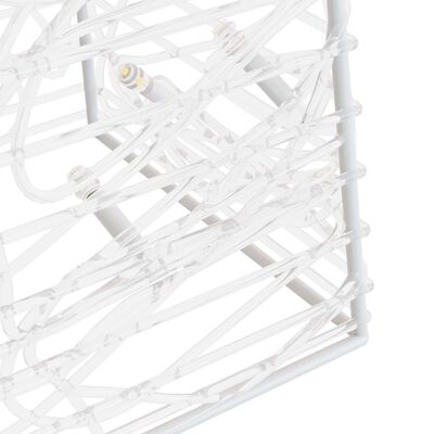 vidaXL Akrilni ukrasni stožac s LED svjetlima hladni bijeli 120 cm