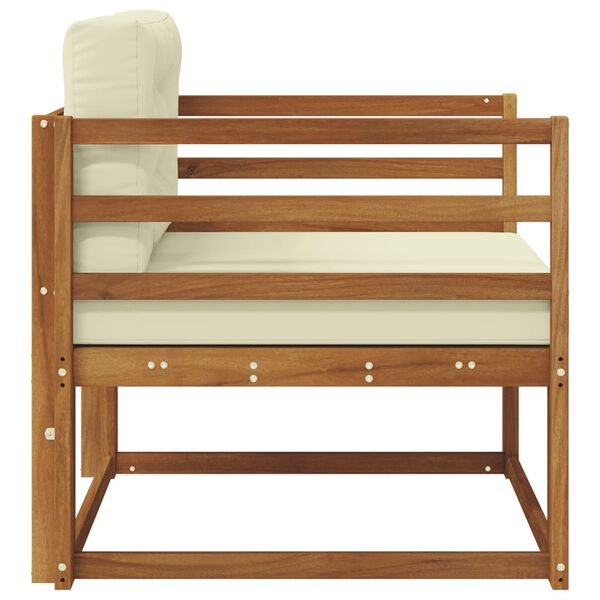 vidaXL Srednja sofa za van Čvrsto drvo akacije Prirodna