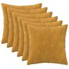 vidaXL Presvlaka za jastuk 6 pcs HEERLEN Žuta 35 x 35 cm