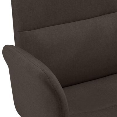 vidaXL Uredska stolica od tkanine smeđa