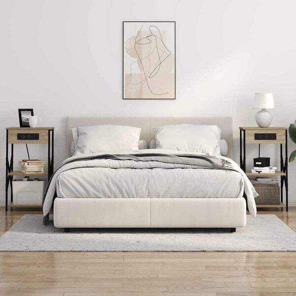 vidaXL Noćni ormar Sonoma hrast 41 x 31 x 76 cm Konstruirano drvo