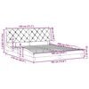 vidaXL Okvir za krevet bez madraca krem 180 x 200 cm od tkanine
