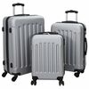 vidaXL Kofer 3 kom. Srebrno 50 x 31 x 78 cm ABS plastika