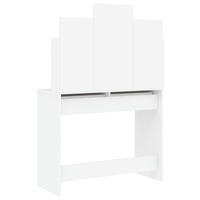 vidaXL Toaletni stolić s ogledalom bijeli 96 x 39 x 142 cm