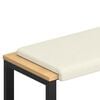 vidaXL Jastučić za klupu Kord Krem Dubina 35 cm