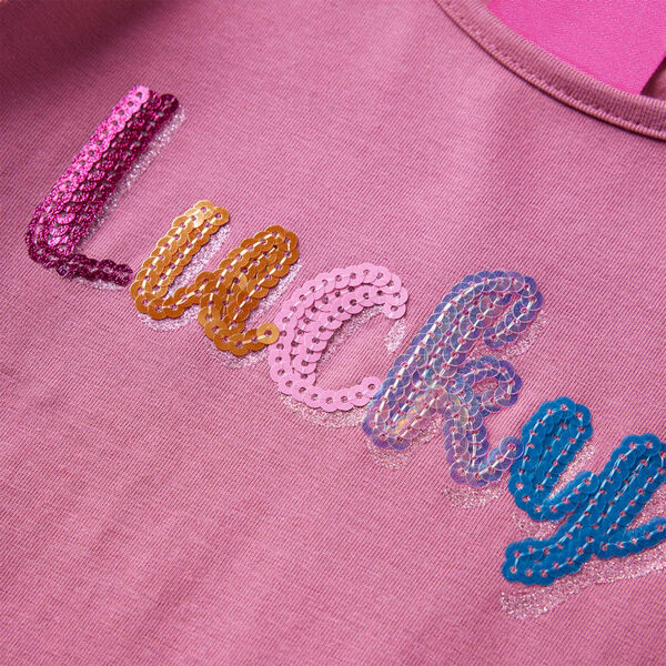 Dječja majica dugih rukava boja maline 128