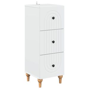 vidaXL Ormar s ladicama Bijela 33 x 34,5 x 90 cm Konstruirano drvo