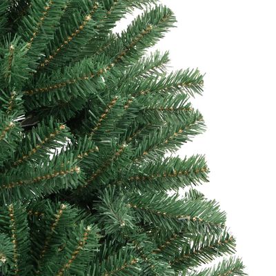 vidaXL Umjetno božićno drvce sa šarkama i stalkom zeleno 180 cm