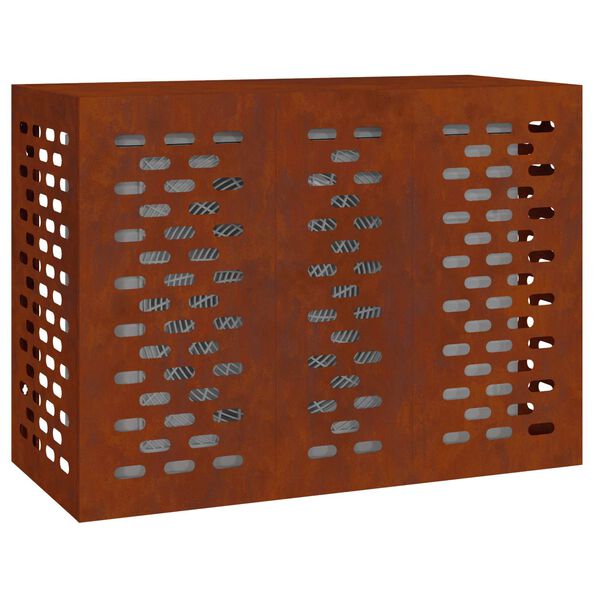 vidaXL Pokrov za klima uređaj Rđa 110 x 50 x 80 cm