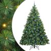 vidaXL Umjetno božićno drvce s stalakom Zelena 240 cm PE i PVC