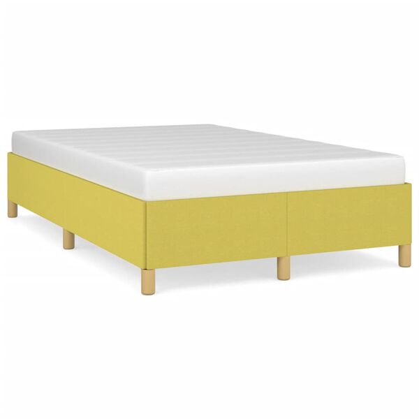 vidaXL Okvir kreveta bez madraca zeleni 120 x 200 cm od tkanine