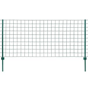 vidaXL Euro ograda 20 x 0,8 m čelična zelena