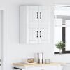 vidaXL Kuhinjski zidni ormari 2 pcs Visoki sjaj bijela 60 x 31 x 40 cm
