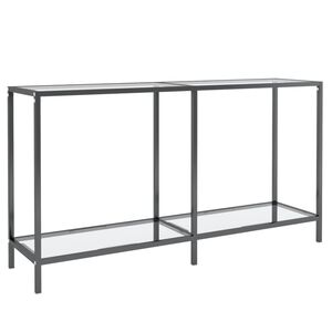 vidaXL Konzolni stol prozirni 140 x 35 x 75,5 cm od kaljenog stakla