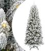 vidaXL Umjetno božićno drvce Bijela 240 cm PVC, plastika, čelik i PE