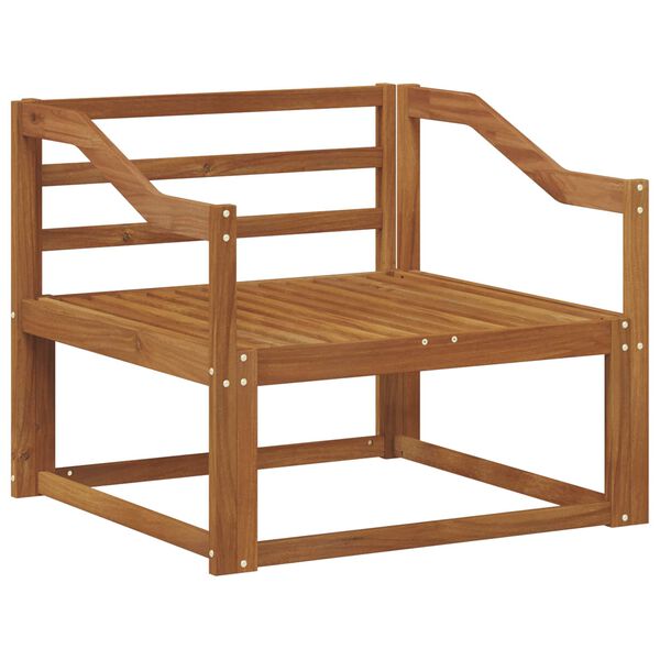 vidaXL Srednja sofa za van Čvrsto drvo akacije Prirodna