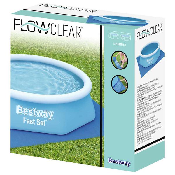 Bestway podna prostirka za bazen Flowclear 274 x 274 cm