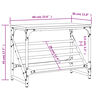 vidaXL Stalak za cipele boja hrasta 60 x 30 x 45 cm konstruirano drvo