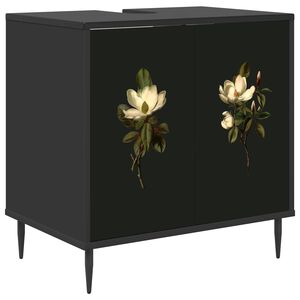 vidaXL Kupaonski ormar BREMEN Crni hrast 60 x 40 x 61 cm