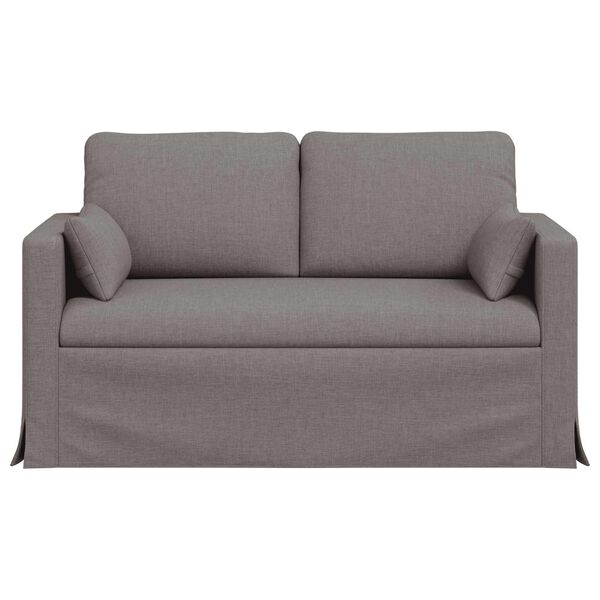 vidaXL Sofa 120cm Sivo-smeđa Metal