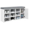 vidaXL Klupa za cipele bijela 102 x 32 x 50 cm od konstruiranog drva
