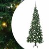 vidaXL Korner Umjetno Božićno Drvo Zelena 180 cm PVC i metal
