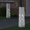 vidaXL Solarna LED svjetlost za stazu 2 pcs Bijelo