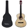 vidaXL Klasična gitara za početnike s torbom 4/4 39 "